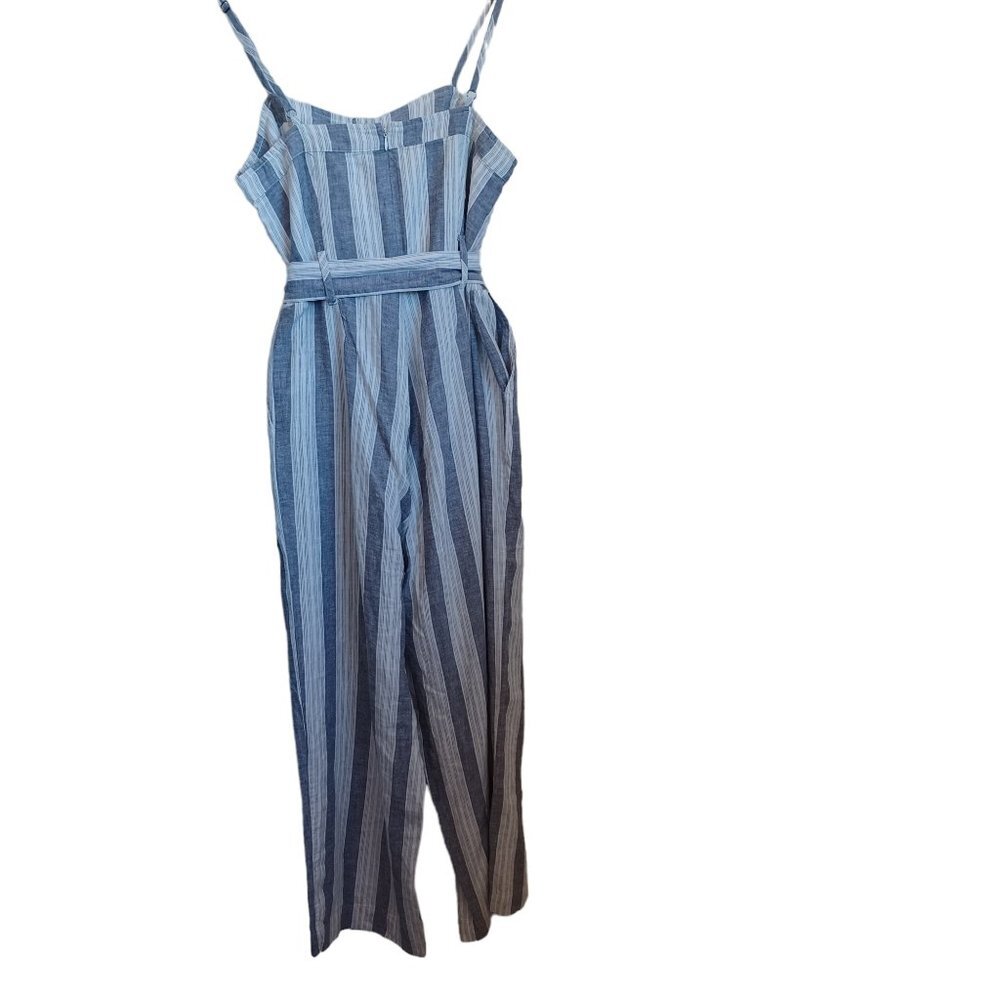 Rails Jumpsuit Harper Striped Wide Leg Cropped Size Medium - Picture 3 of 13